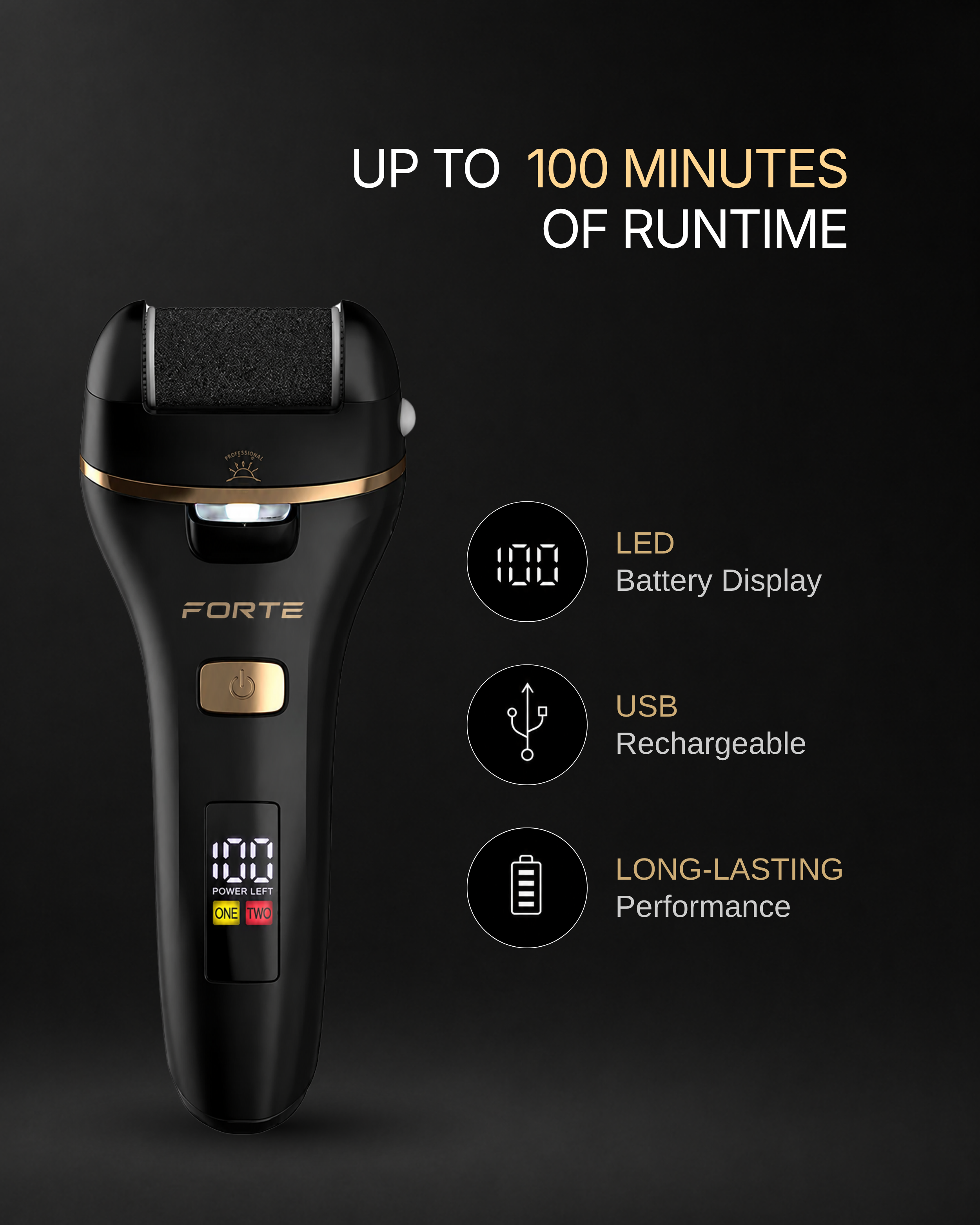 FORTE GX PRO+ Electric Callus Remover