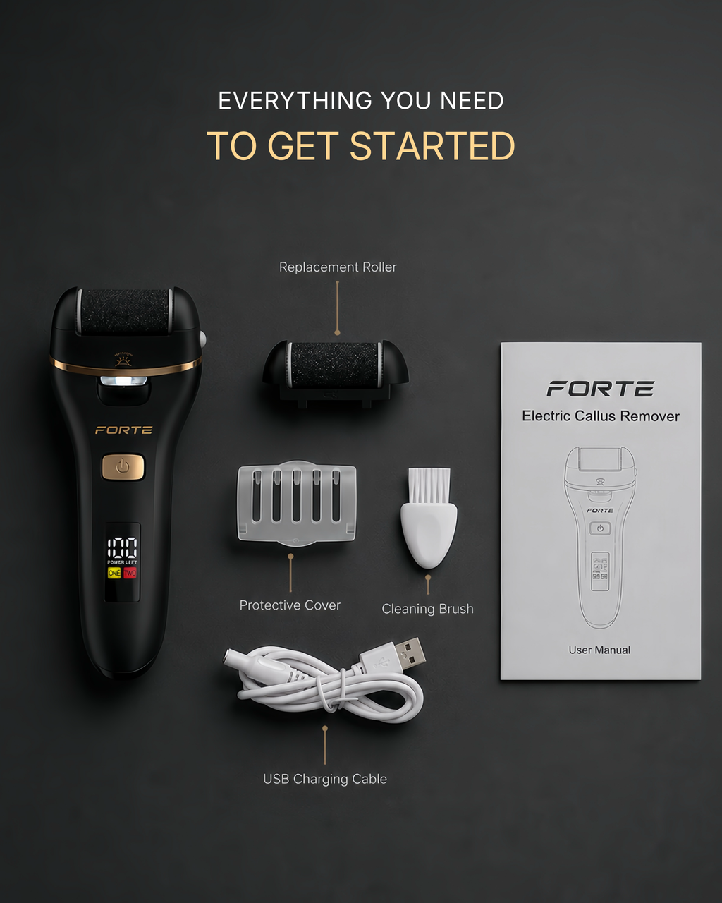 FORTE GX PRO+ Electric Callus Remover